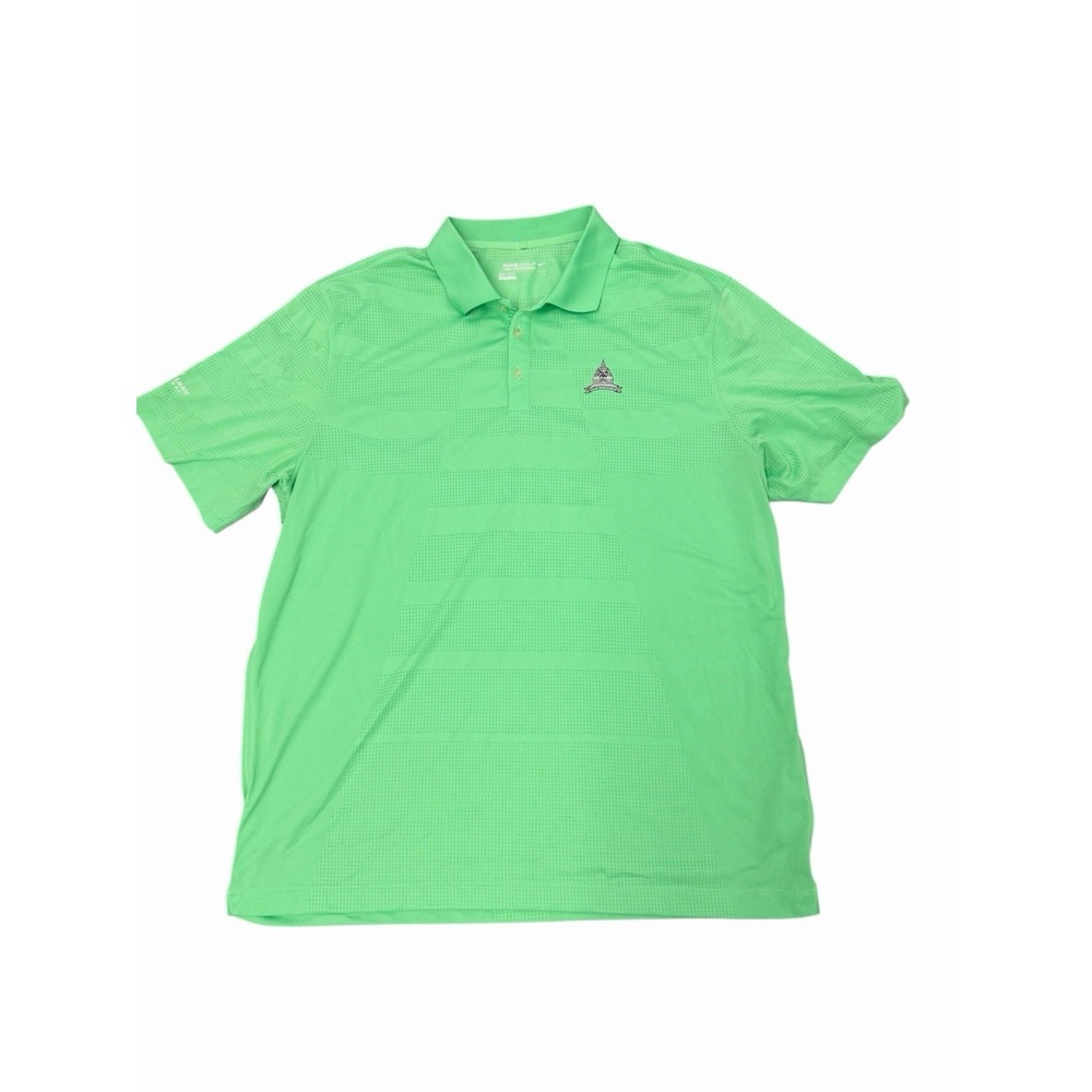 Nike‎ Golf Dri-Fit Tour Performance Polo Congressional Country Club Green Sz 2XL